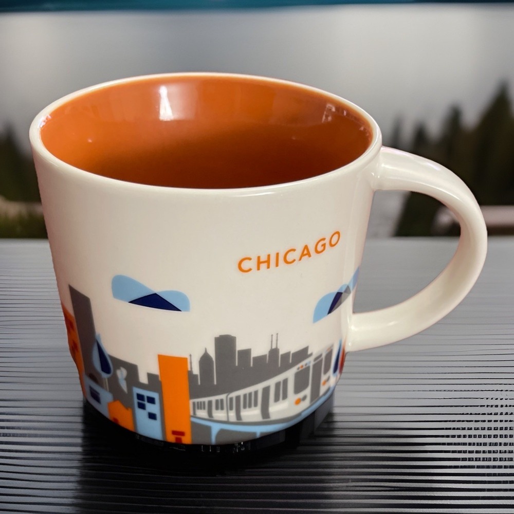 Starbucks *YOU‎ ARE HERE* Collection Chicago 14oz Coffee Tea Mug Cup 2015